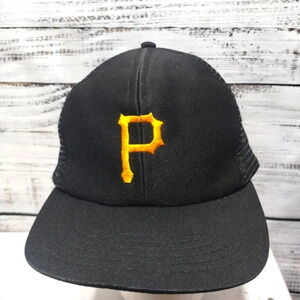Pittsburg‎ Pirates Vintage 90's UII MLB Snapback Hat Black Trucker